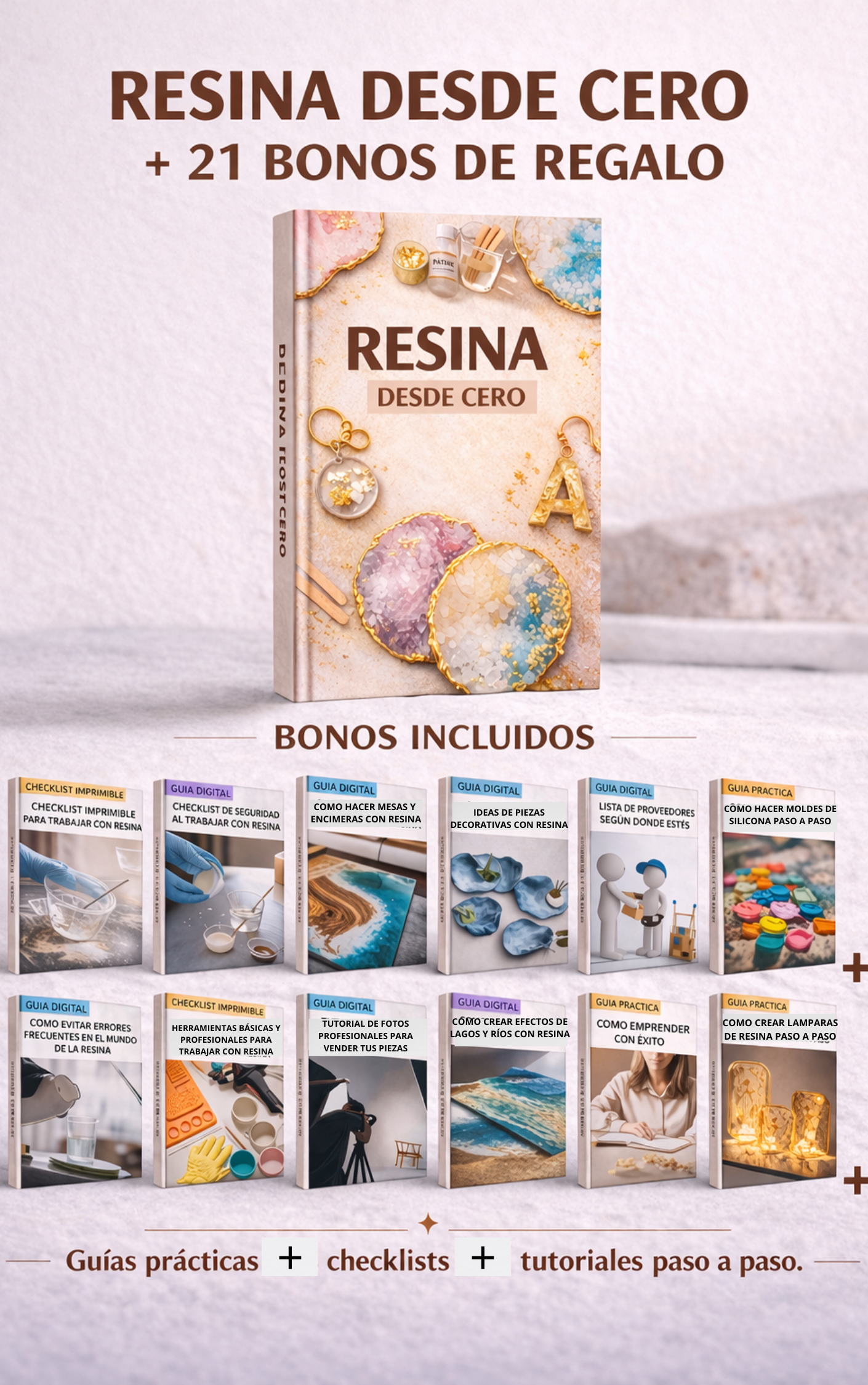 Resina desde Cero: Aprende a Crear Piezas Increíbles y Genera Ingresos Desde Casa